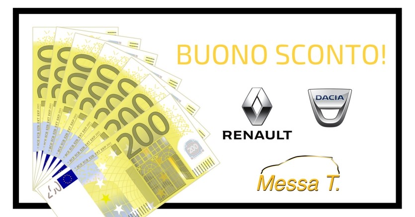 buono sconto | accessori renault e dacia | messa t.