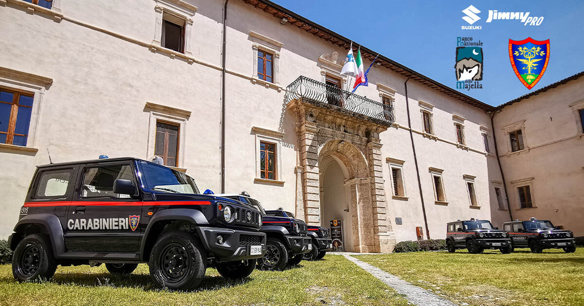 Suzuki Jimny Pro 4x4 AllGrip 4WD Corpo Carabinieri Forestali Parco Nazionale Maiella Abruzzo L'Aquila allestimento off-road