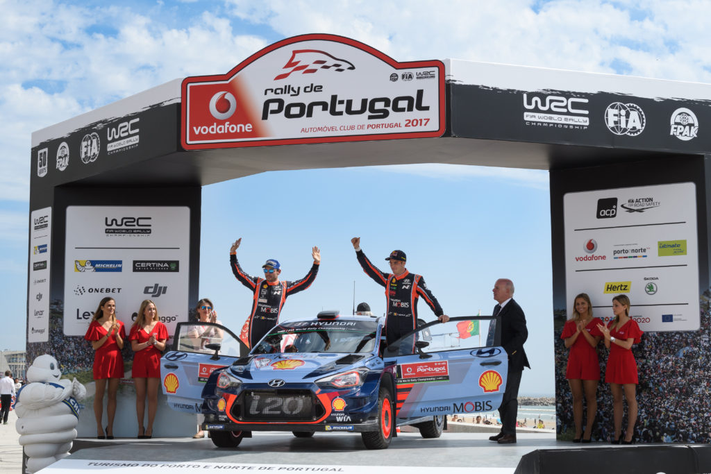 2017 FIA World Rally Championship, Round 06, Rally de Portugal 18-21 May 2017, Thierry Neuville, Nicolas Gilsoul, Hyundai i20 Coupe WRC, Photographer: RaceEmotion, Worldwide copyright: Hyundai Motorsport GmbH