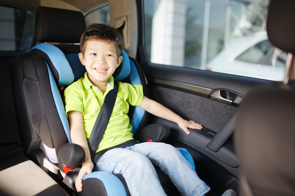 Luxury baby car seat for safety with happy kid