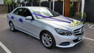 mercedes-benz-wedding-car-parked-purple