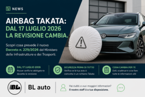 Richiamo Airbag Takata - verifica del veicolo presso BL Auto
