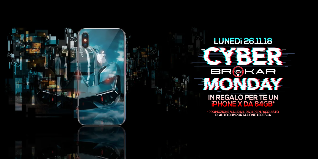 Cyber Monday Brokar Milano